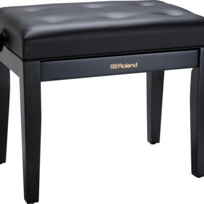 Roland rpb-300bk adjustable piano bench with cushioned seat in black finish