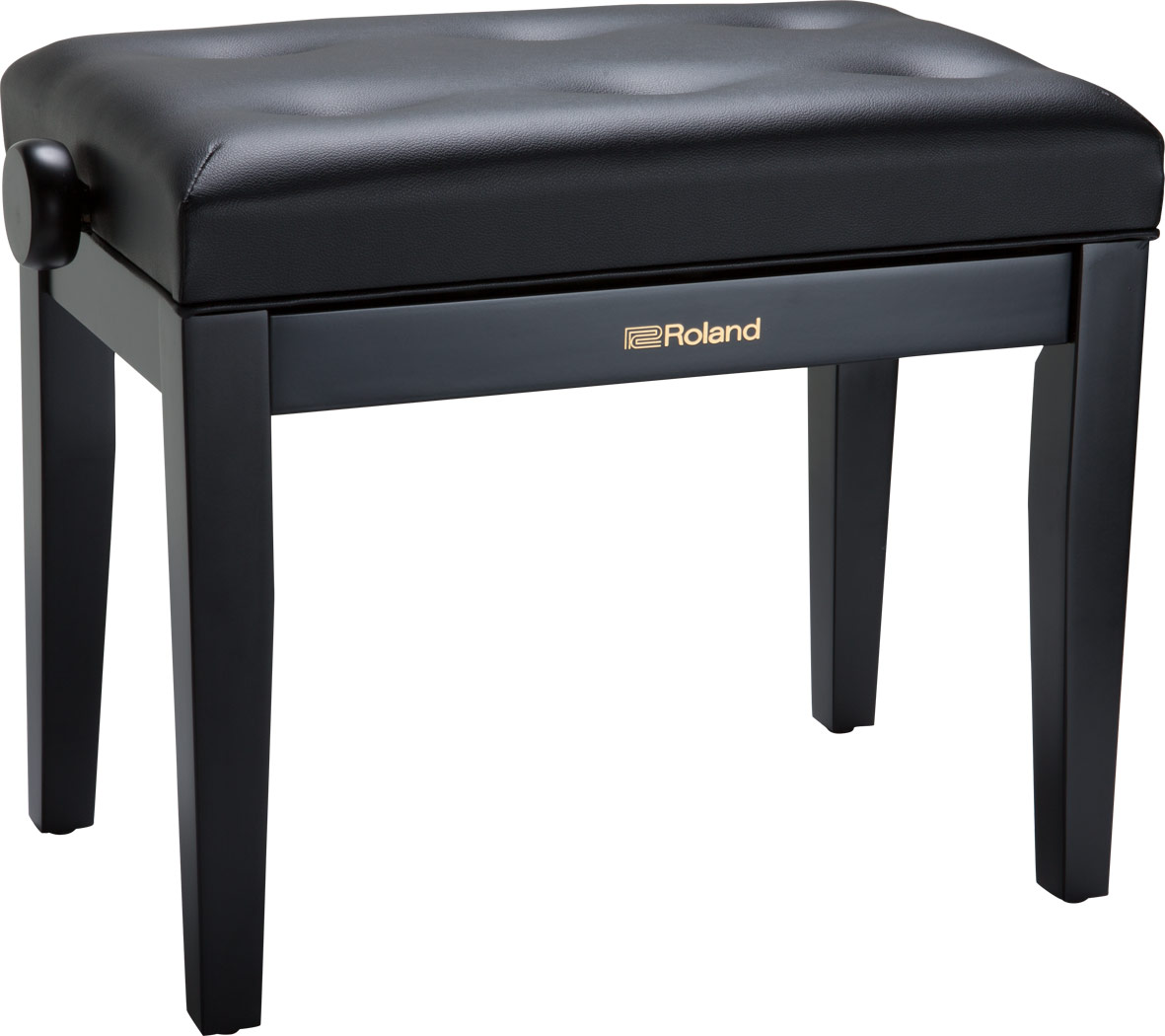 Roland rpb-300bk adjustable piano bench with cushioned seat in black finish