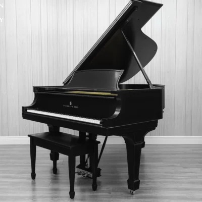 A 1911 Steinway A piano in a beautiful hand-rubbed satin ebony finish with nickel hardware.