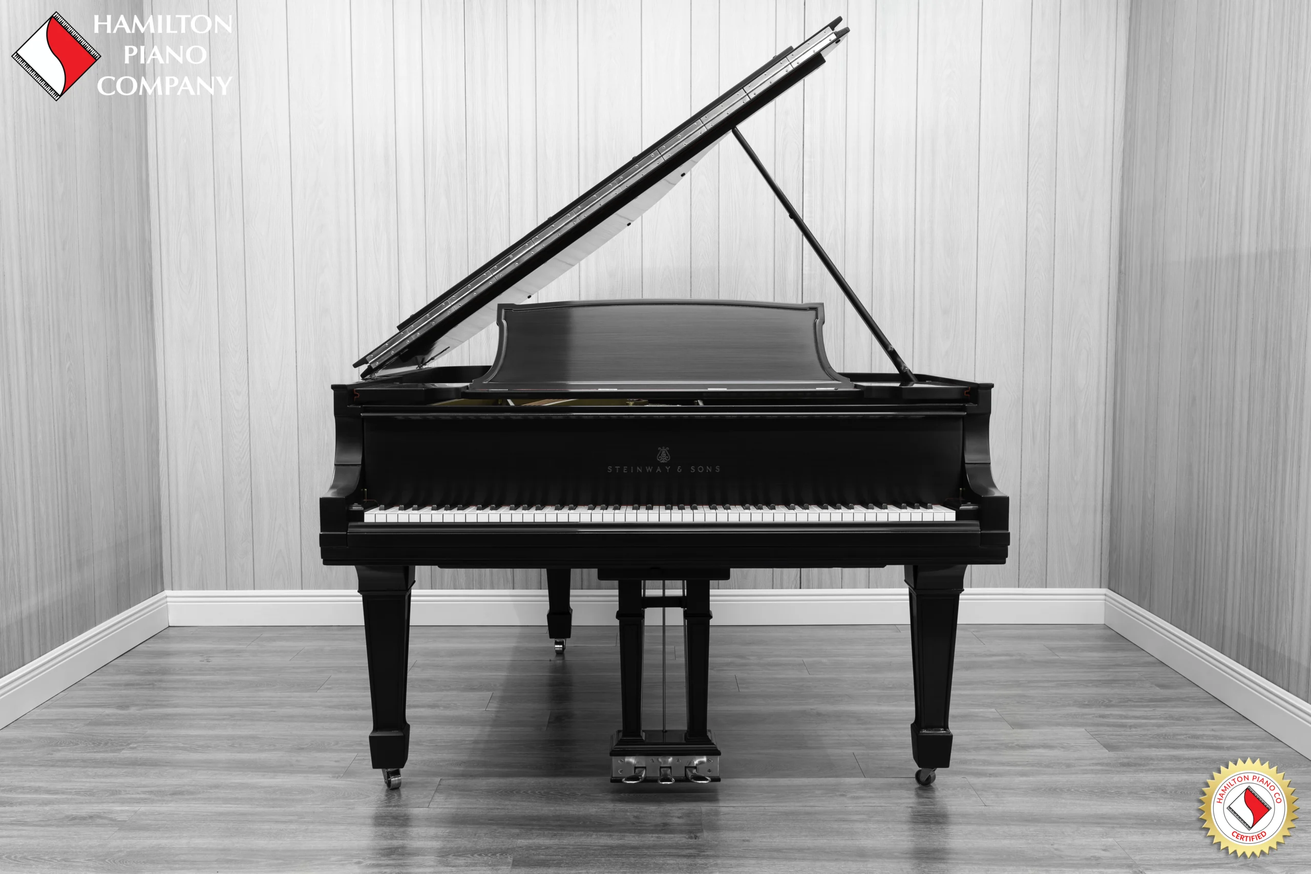 A 1911 Steinway A piano in a beautiful hand-rubbed satin ebony finish with nickel hardware.