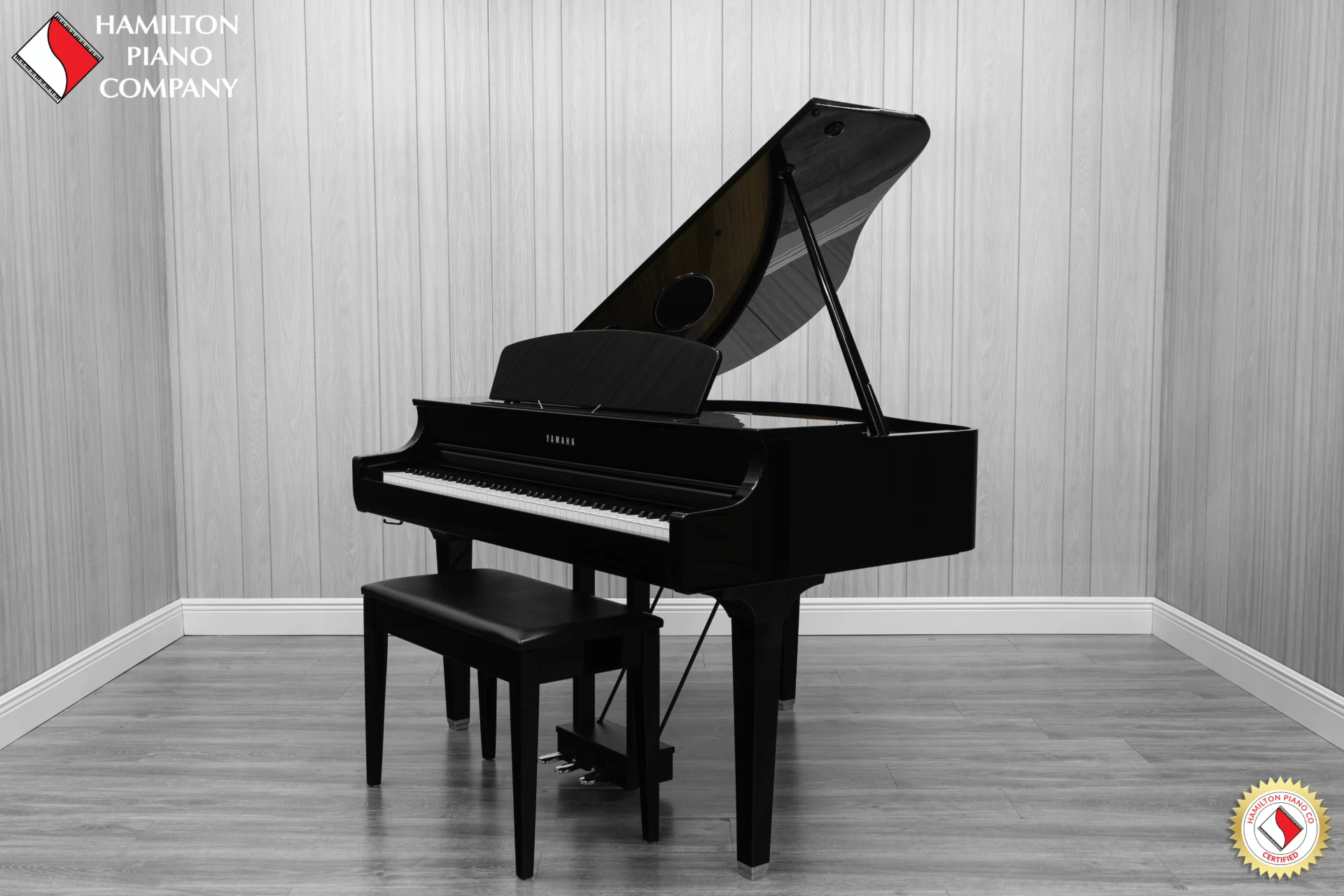 Yamaha CLP-795GP digital grand piano in polished ebony finish