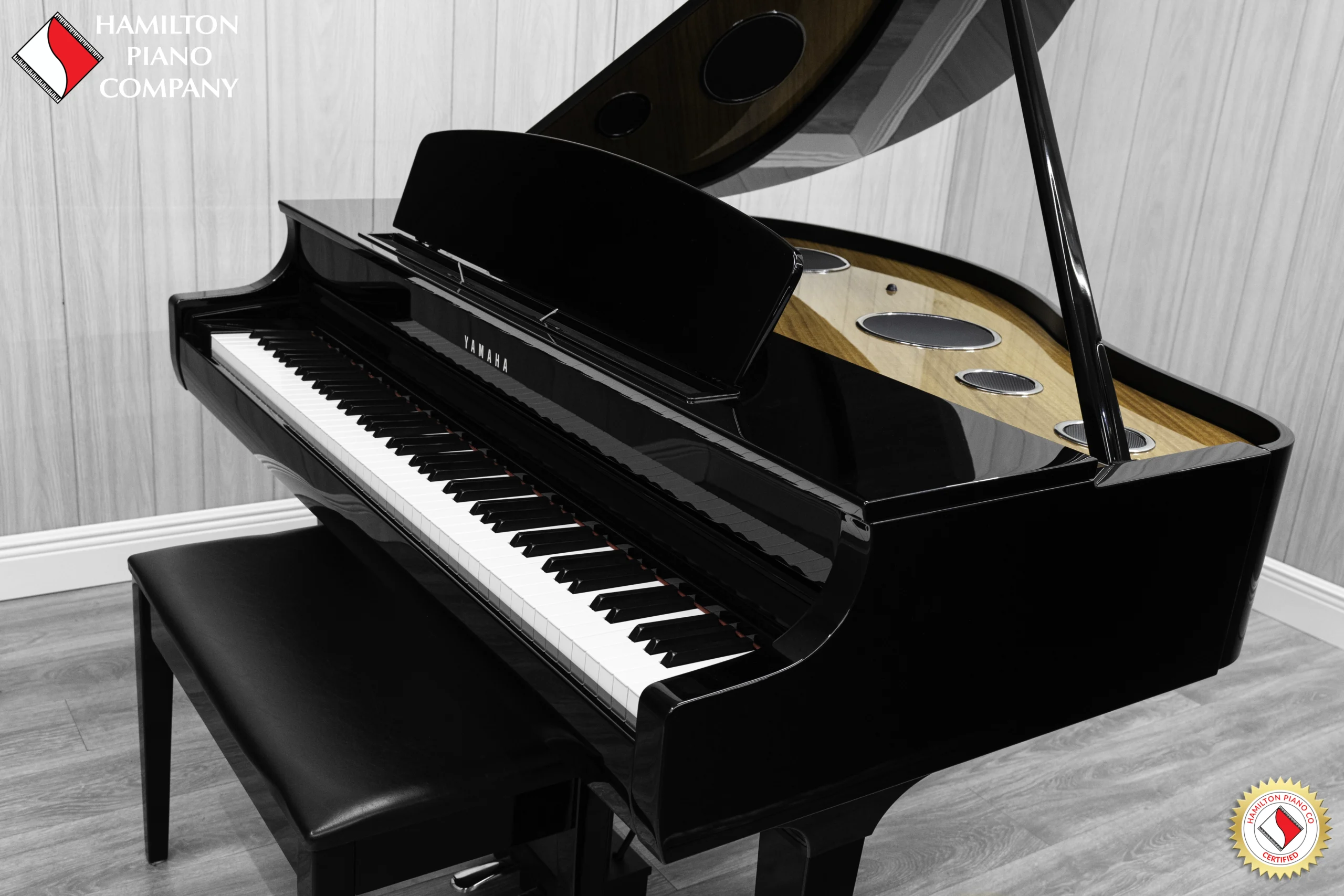 Yamaha CLP-795GP digital grand piano in polished ebony finish