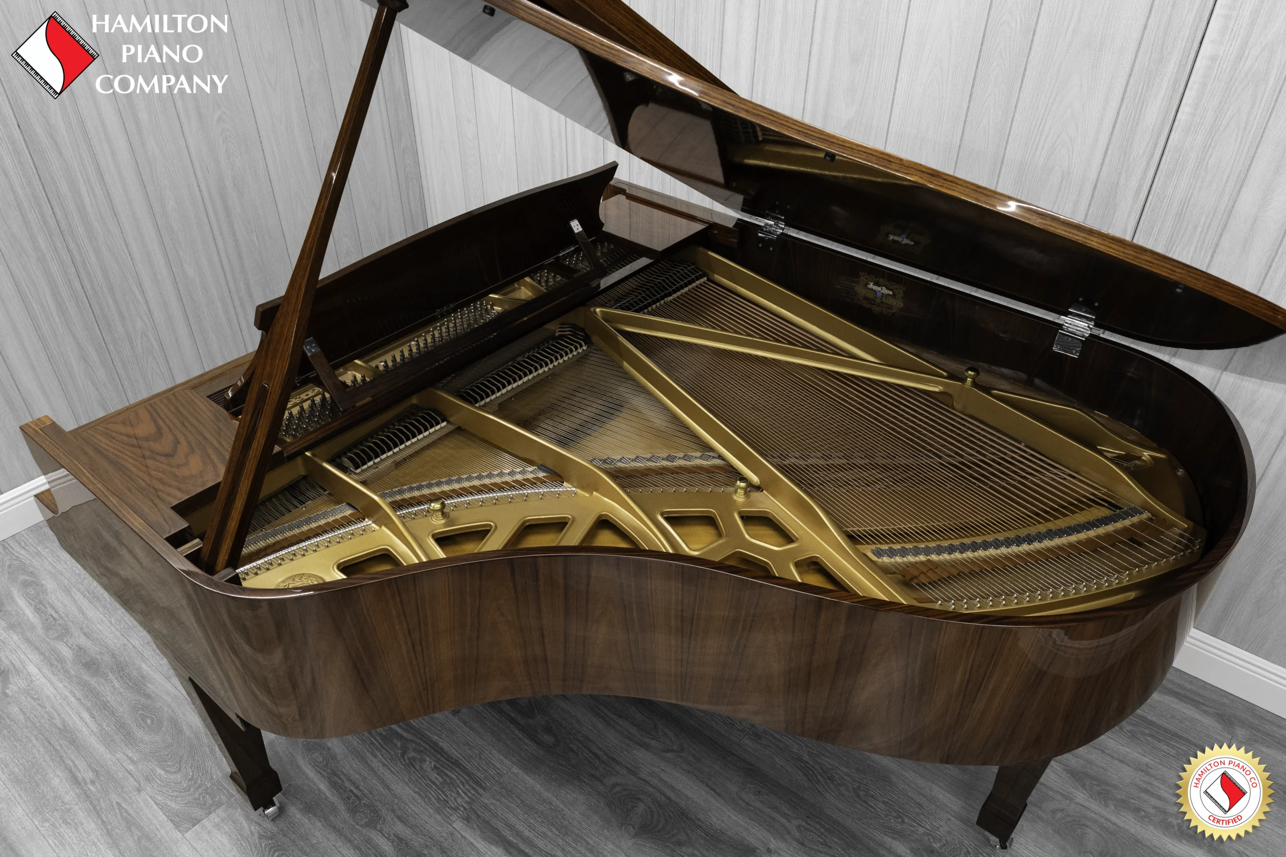 Kawai KG-2D baby grand piano finished in high-polish rosewood