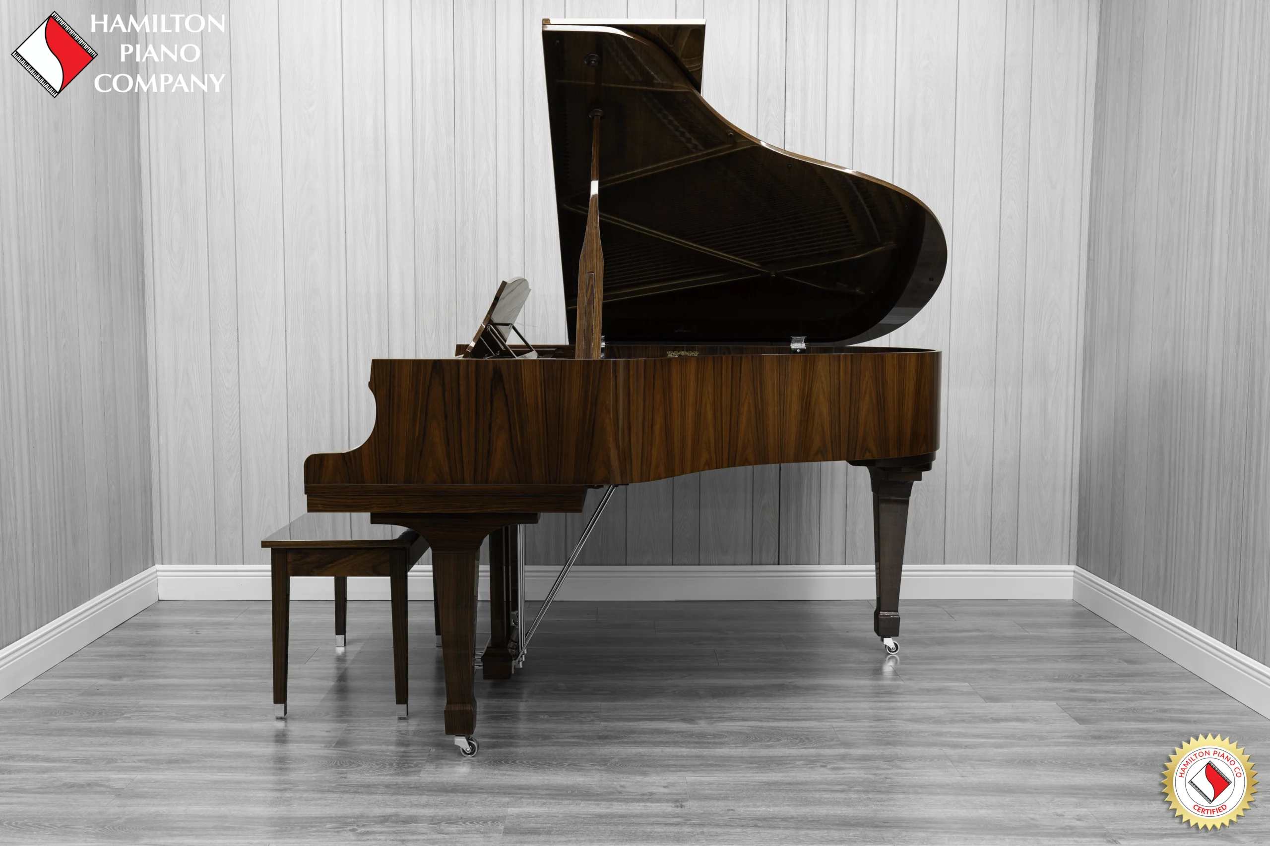 Kawai KG-2D baby grand piano finished in high-polish rosewood
