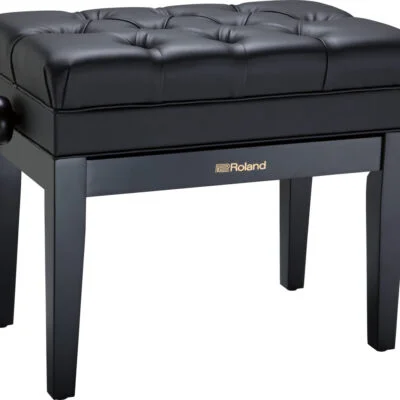 Roland RPB-500BK adjustable piano bench with storage compartment.