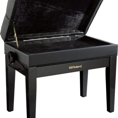 Roland RPB-500PE adjustable piano bench with storage compartment.