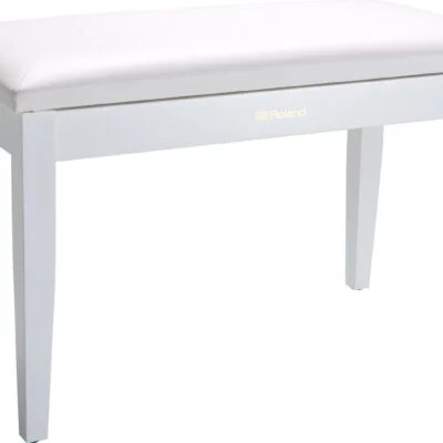 Roland RPB-D100WH duet piano bench finished in satin white.