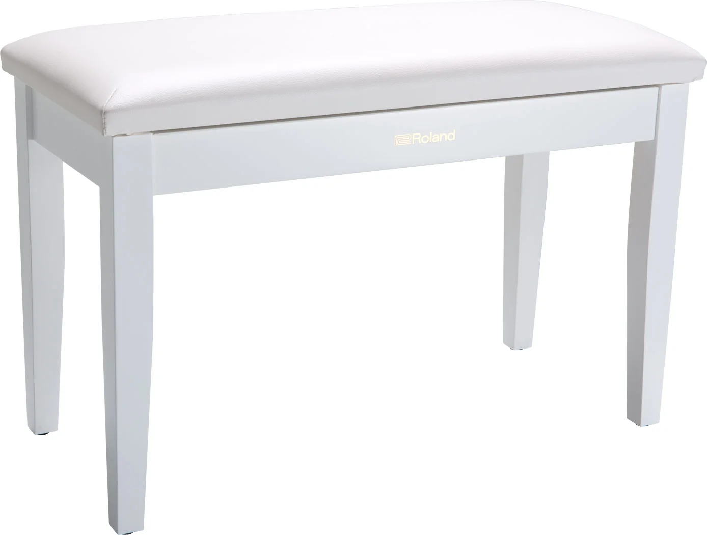 Roland RPB-D100WH duet piano bench finished in satin white.