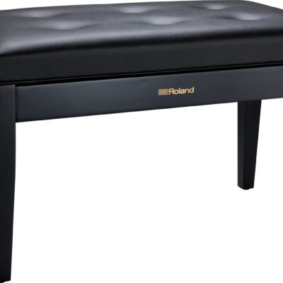 Roland RPB-D300BK adjustable duet piano bench in satin black finish.