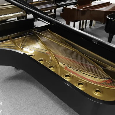 A 9ft Steinway D Concert Grand Piano in hand-rubbed satin ebony finish.