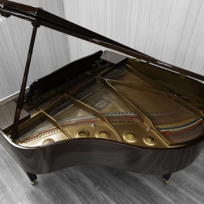 Yamaha GB1K baby grand piano in high-polish mahogany finish.